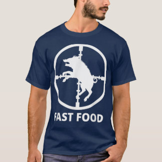 Fast Food Wild Boar Hunter Pig Hunting for Hunters T-Shirt