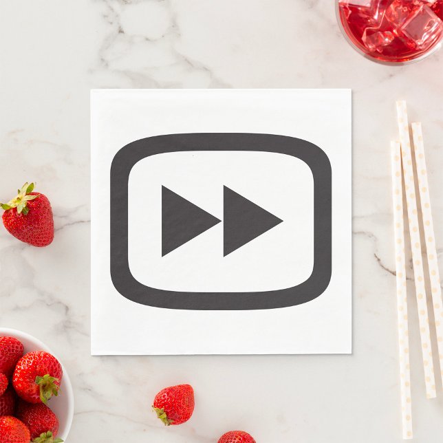 Fast Forward Icon Napkin (Creator Uploaded)