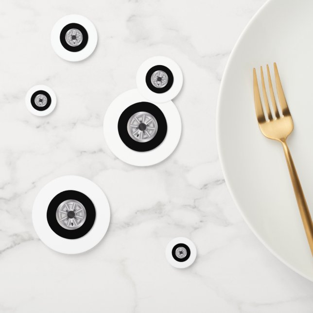 Fast Mini Car Wheel Confetti (Group)