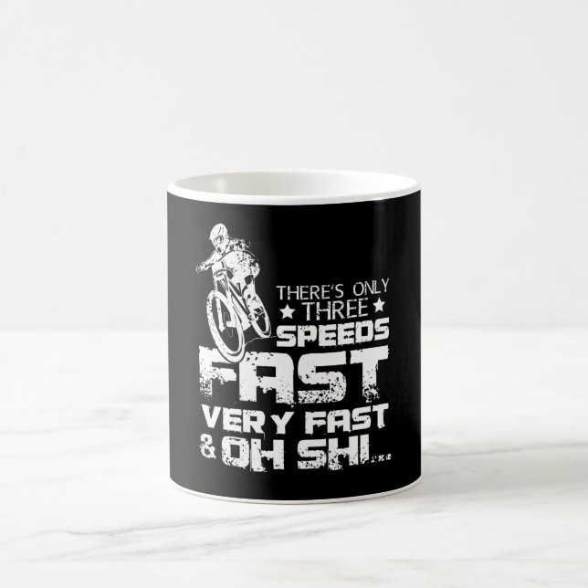 Fast Mountain Bike Coffee Mug (Center)