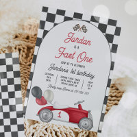 Fast One Birthday Party Red Race Car 1st Birthday