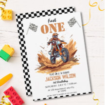 Fast One Dirt Bike Adventure 1st Birthday 