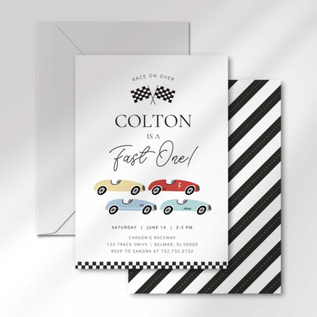 Fast One First Birthday Invitation (Creator Uploaded)