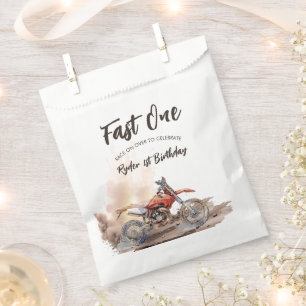 Fast One Little Racer First Birthday Favour Bag