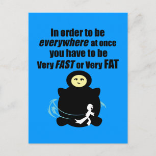 Fast or Fat Postcard
