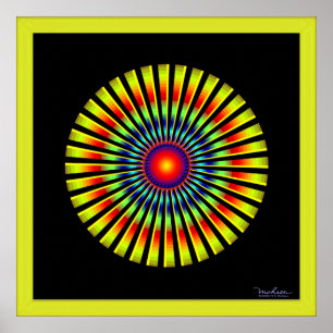 Fast Rotating Propeller Optical Illusion Poster