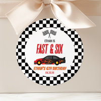 Fast & Six Red Flame Race Car 6th Birthday Party