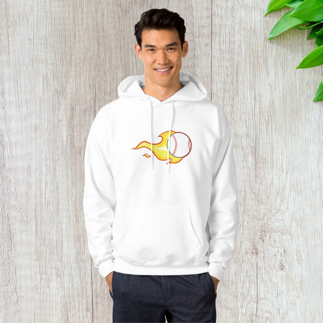 Fastball Flame Baseball Sports Hoodie (Creator Uploaded)