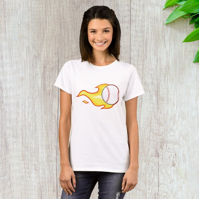 Fastball Flame Baseball Sports T-Shirt (Creator Uploaded)