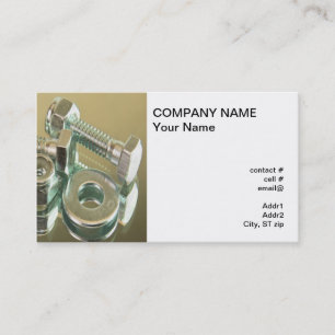 fasteners business card