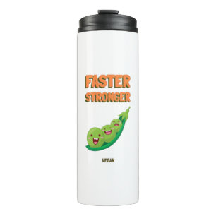 Faster Stronger Vegan Thermal Tumbler