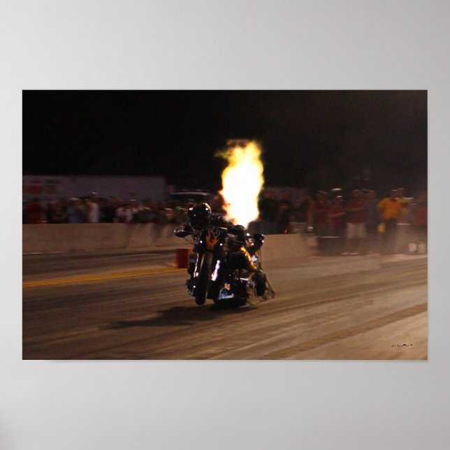 "FASTEST TOP FUEL DRAG BIKE ON THE PLANET" POSTER (Front)