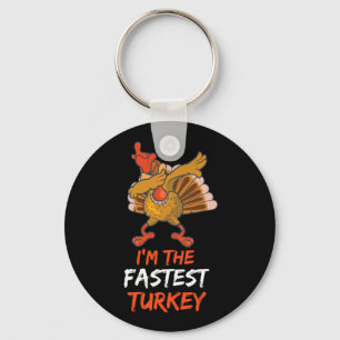 Fastest Turkey Family Group Matching Thanksgiving Key Ring