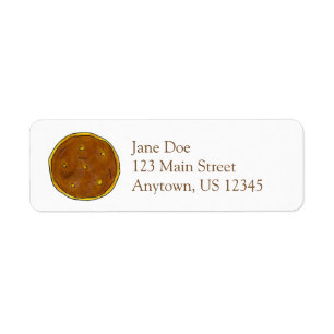 Fastnacht Day Doughnut Doughnut Return Address Lab Label