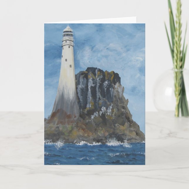 Fastnet Lighthouse, Ireland  Blank Greeting Card  (Front)