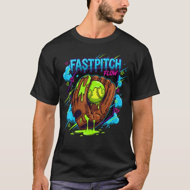 Fastpitch Player Softball Player Softball T-Shirt (Front)