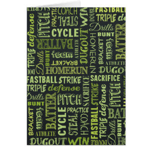 Fastpitch Softball Chalkboard Terms