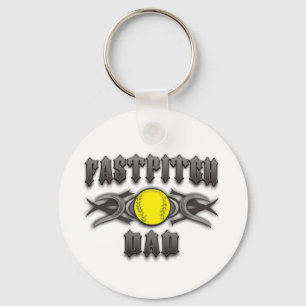Fastpitch Softball Dad Tribal Key Ring