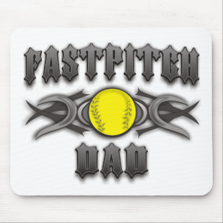 Fastpitch Softball Dad Tribal Mouse Pad