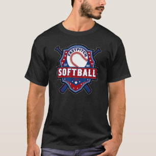 Fastpitch Softball Est 1887 Usa T-Shirt
