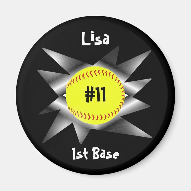 Fastpitch Softball Magnet (Front)