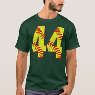 Fastpitch Softball Number 44 44 Softball Jersey U T-Shirt