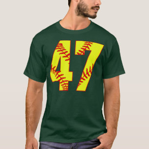 Fastpitch Softball Number 47 47 Softball Jersey U T-Shirt