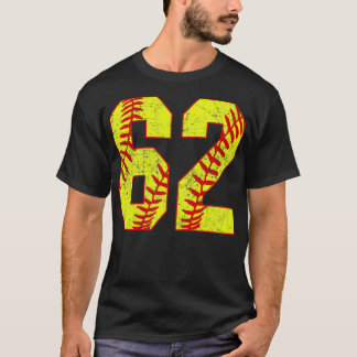 Fastpitch Softball Number 62 62 Softball Shirt Jer