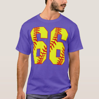 Fastpitch Softball Number 66 66 Softball Shirt Jer