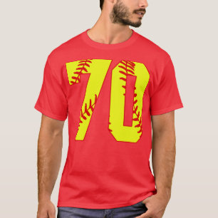 Fastpitch Softball Number 70 70 Softball  Jersey U T-Shirt