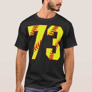 Fastpitch Softball Number 73 73 Softball  Jersey U T-Shirt