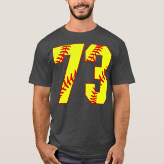 Fastpitch Softball Number 73 73 Softball  Jersey U T-Shirt