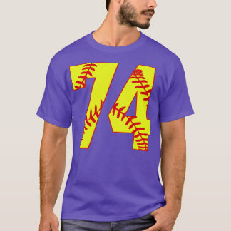 Fastpitch Softball Number 74 74 Softball Shirt Jer