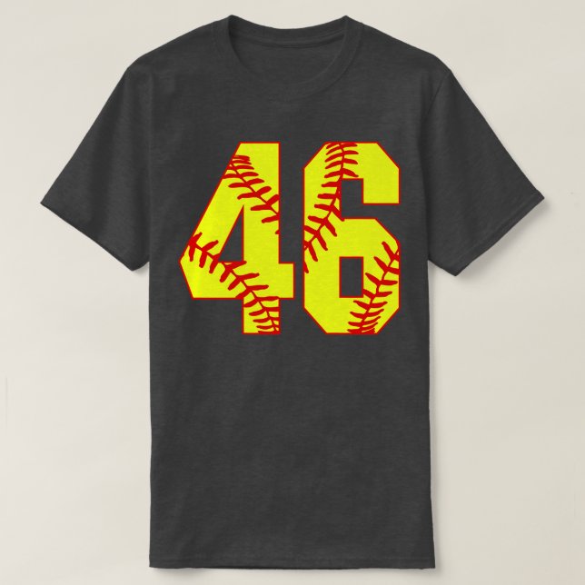 Fastpitch Softball Number Softball  Jersey Uniform T-Shirt (Design Front)
