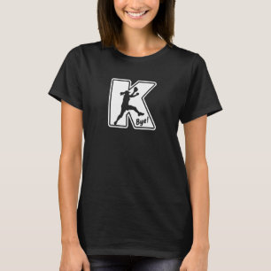 Fastpitch Softball Pitcher Strikeout K Bye Funny S T-Shirt