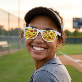 Fastpitch Softball Player or Team Party Fun Sports Retro Sunglasses