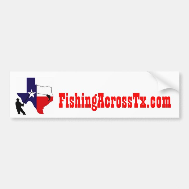 fat%20logo%20#001_AZ, FishingAcrossTx.com, Scoo... Bumper Sticker (Front)
