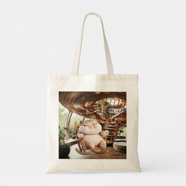 Fat And Sassy Coffee Time Tote Bag (Back)