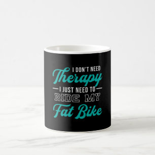 Fat Bike I Don't Need Therapy Biker Biking Retro Coffee Mug