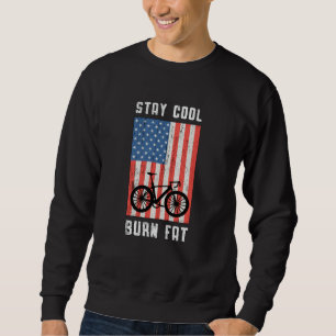 Fat Bike Stay Cool Burn MTB Bike Biker Fatbike Sweatshirt