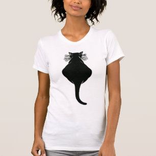 Fat Black Cat Back T-shirt