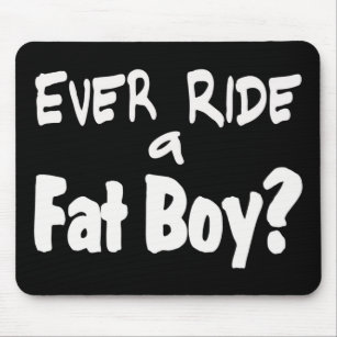 Fat Boy Rider Mouse Pad