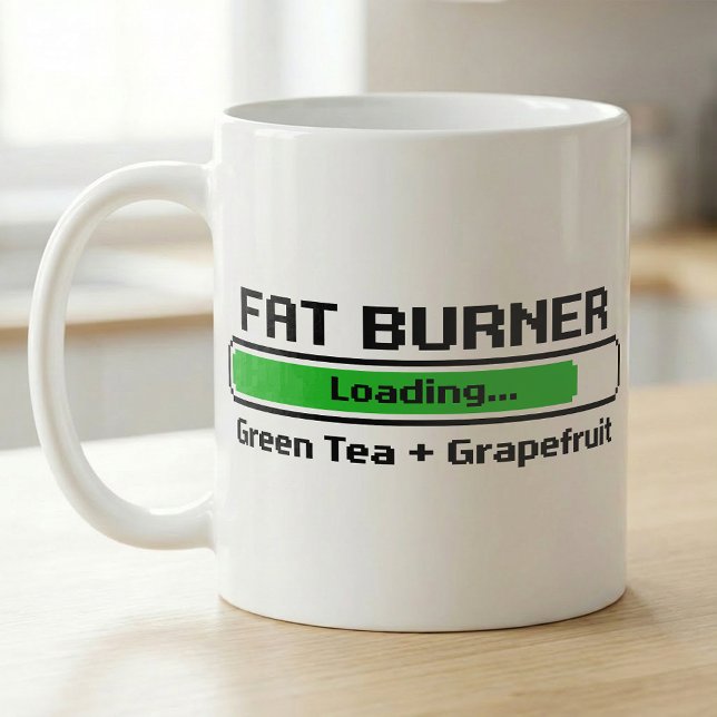 Fat Burner Loading Green Tea Grapefruit Recipe Coffee Mug (Creator Uploaded)