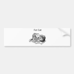 Fat Cat Bumper Sticker