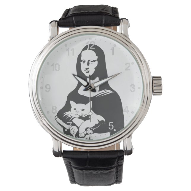 Fat cat by da vinci - Choose background colour Watch (Front)