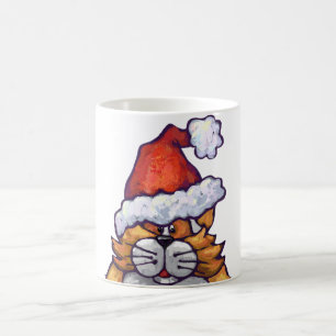 Fat Cat Christmas Coffee Mug
