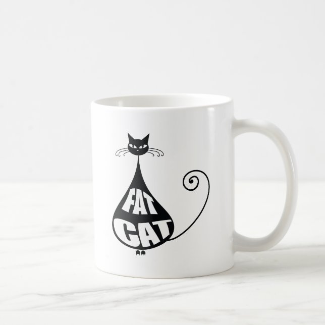 Fat Cat Coffee Mug (Right)