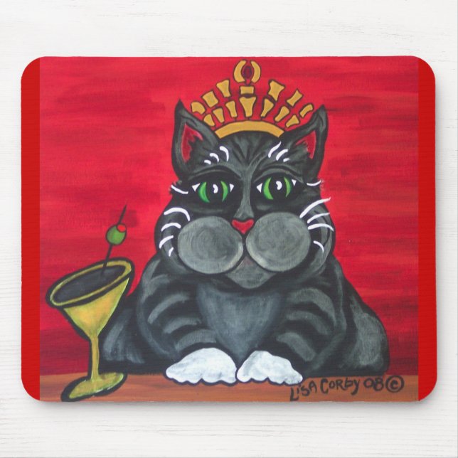 Fat Cat Happy Hour Mousepad (Front)