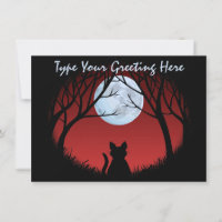Fat Cat Invitations Personalised Cat Lover Card