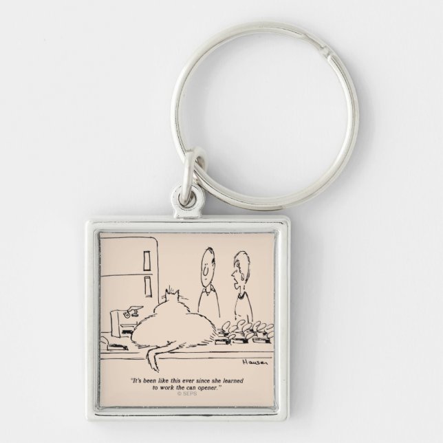 Fat Cat Key Ring (Front)